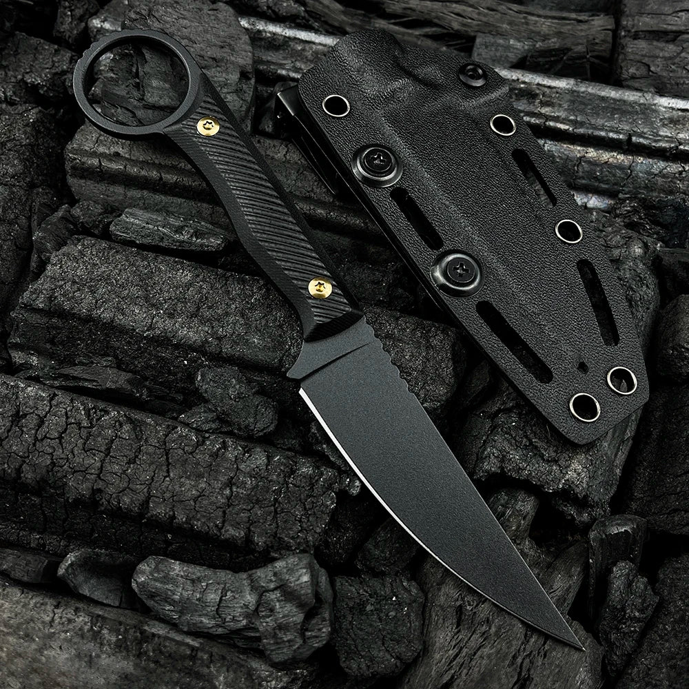 MKC WARGOAT Fixed Blade Knife Magnacut Stainless Steel blade G-10 Handle