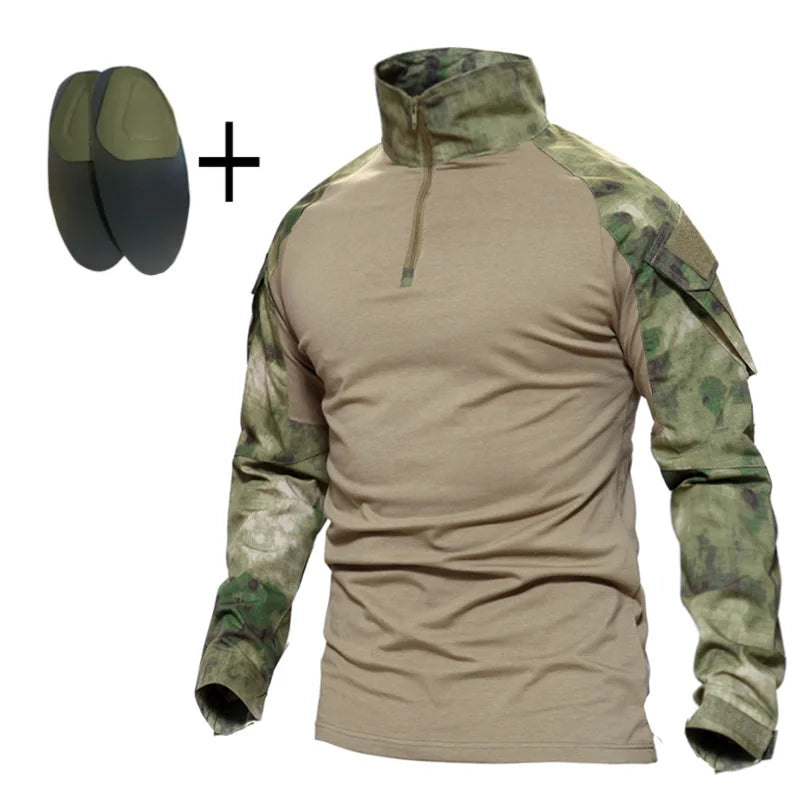 Men Tactical Uniform Camouflage Multicam Shirt Coat Pant
