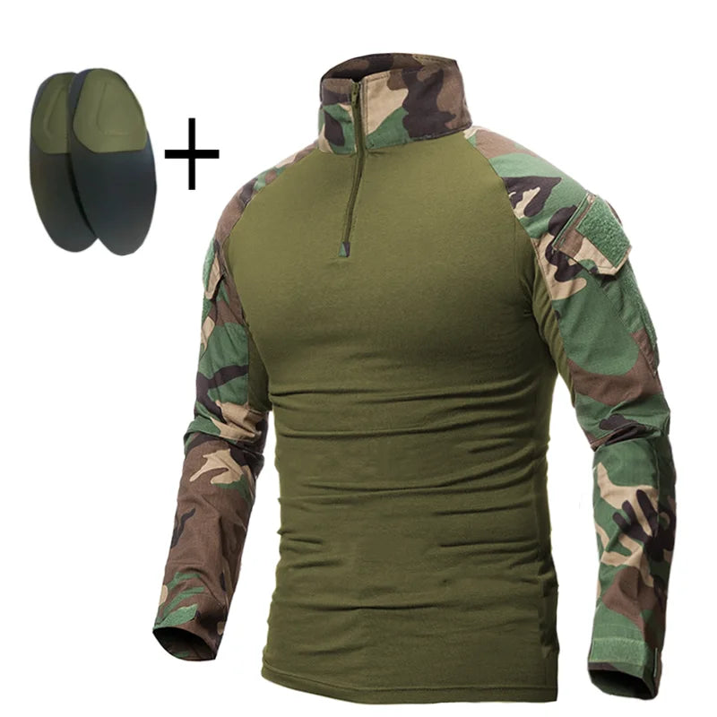 Men Tactical Uniform Camouflage Multicam Shirt Coat Pant