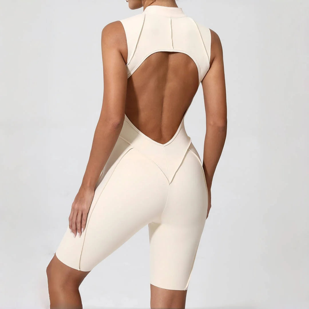 Women's Backless Hip Lift Yoga Jumpsuit