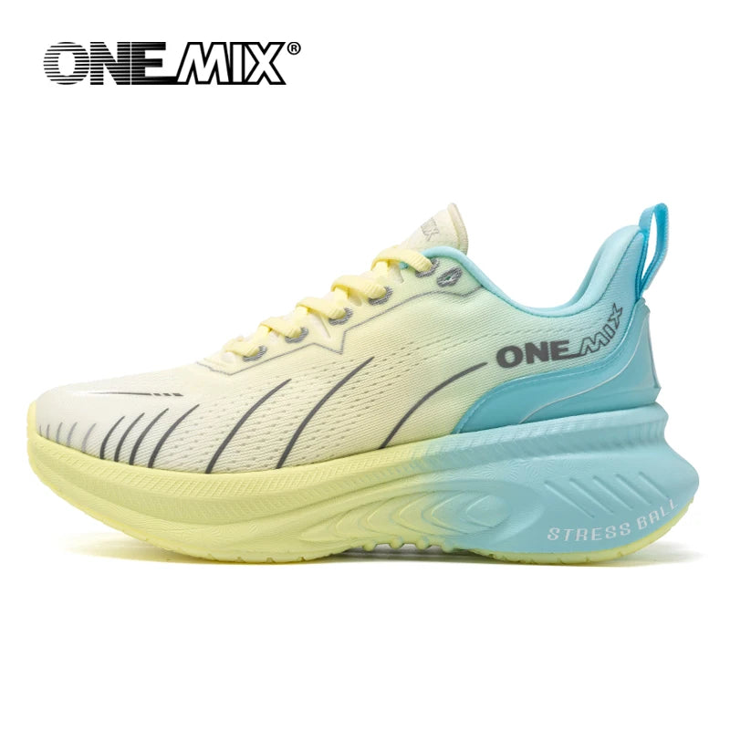 ONEMIX White Road Running Shoes for Men