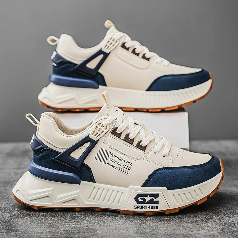 men's casual sports shoes, thick-soled running shoes