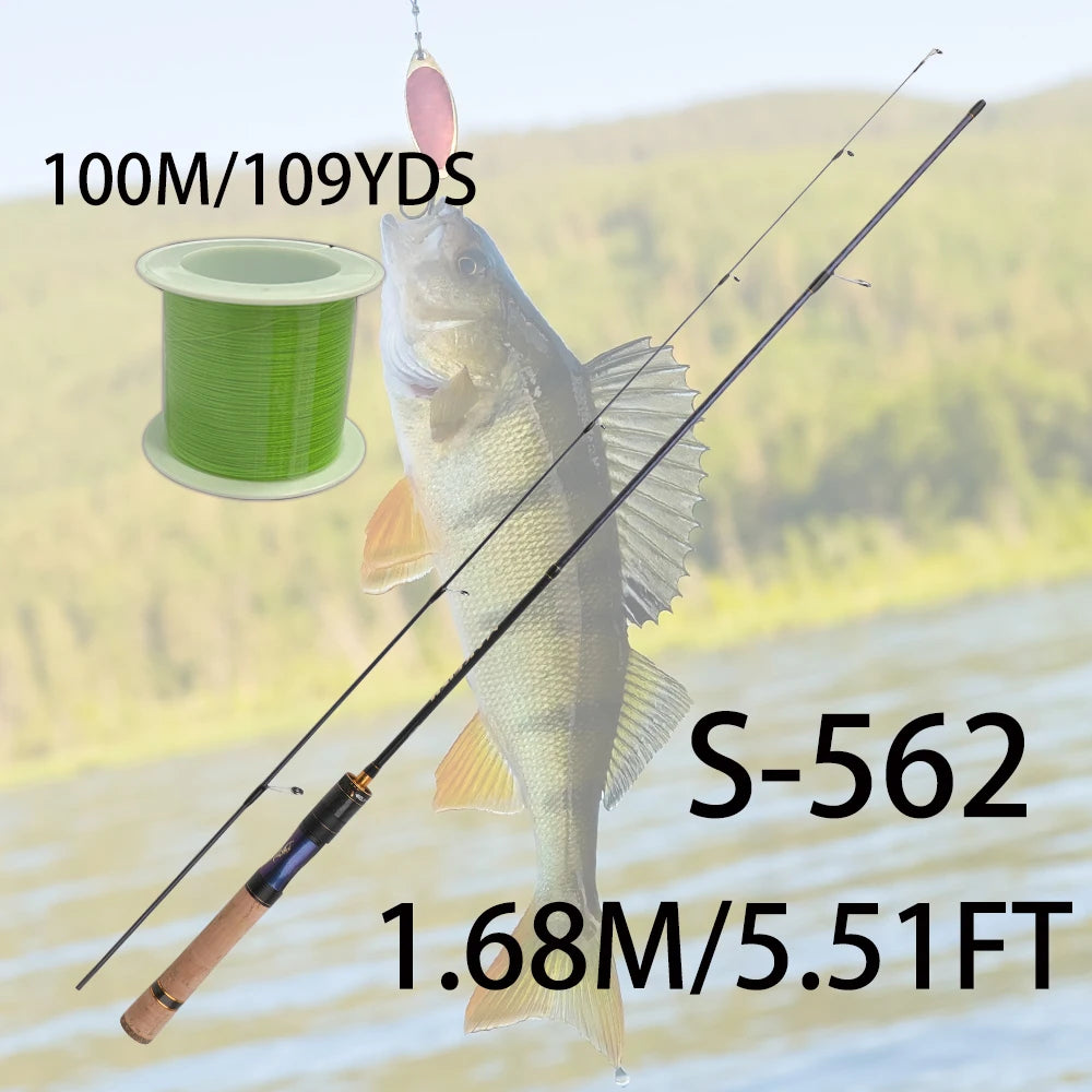ROLLFISH Ultralight Trout Fishing Rod High Sensitive Tip
