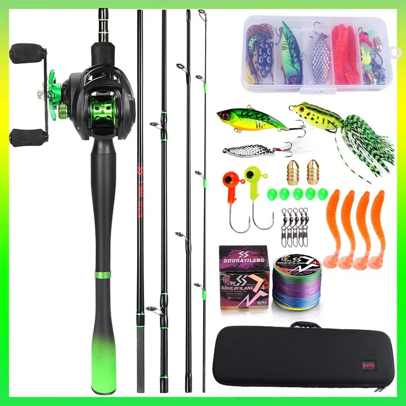 Sougayilang Fishing Rod Reel Combo
