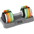 25 55 lbs Pair Adjustable Dumbbell Set for Home Workouts