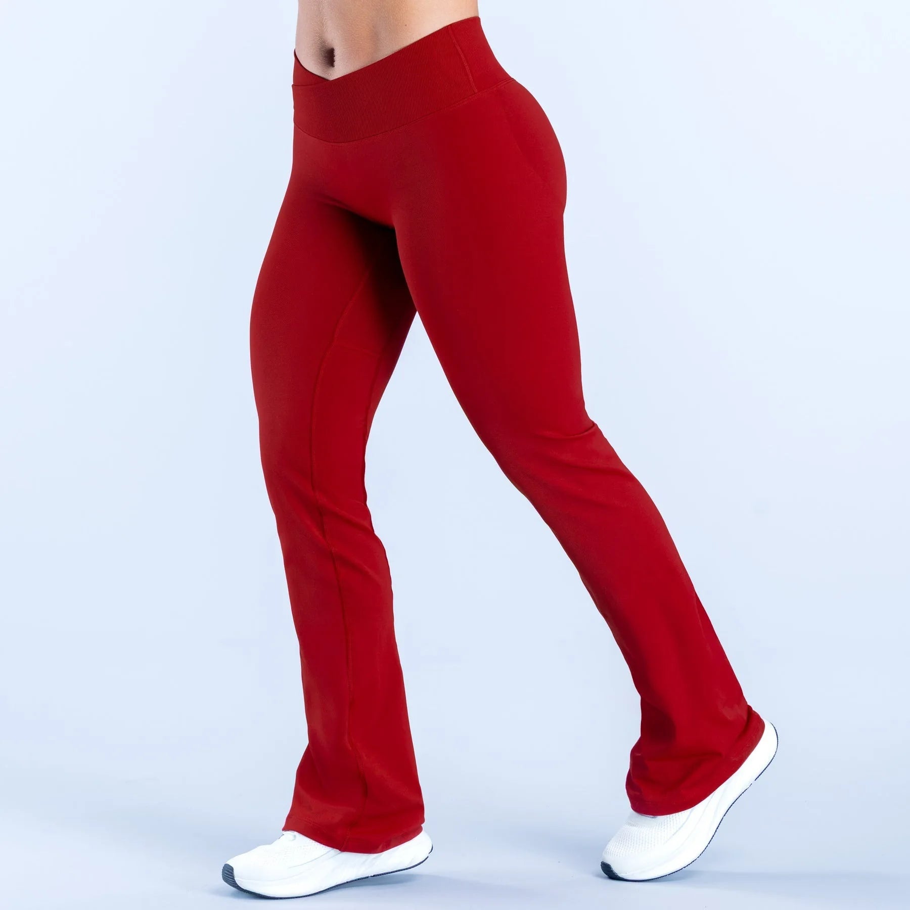 Yoga flared pants Waist cross Seamless Leggings