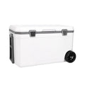 70L Wheeled Cooler Hard Shell Portable Car Wheel 30 Percent Lighter Than Rotomolded for BBQ Camping