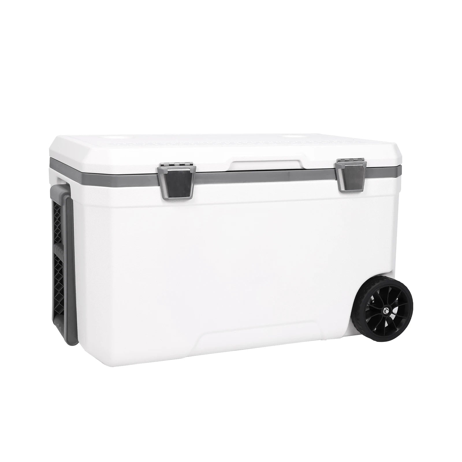 70L Wheeled Cooler Hard Shell Portable Car Wheel 30 Percent Lighter Than Rotomolded for BBQ Camping