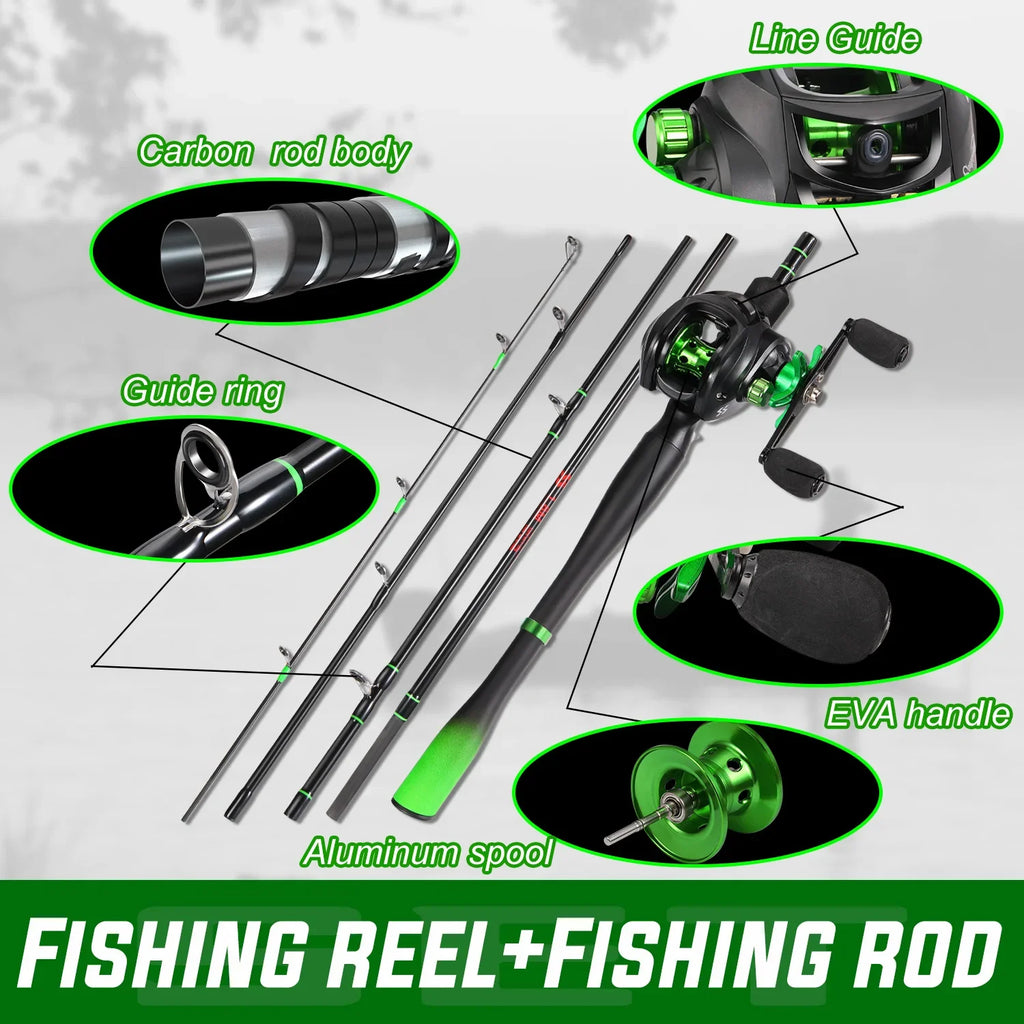 Sougayilang Fishing Rod Reel Combo