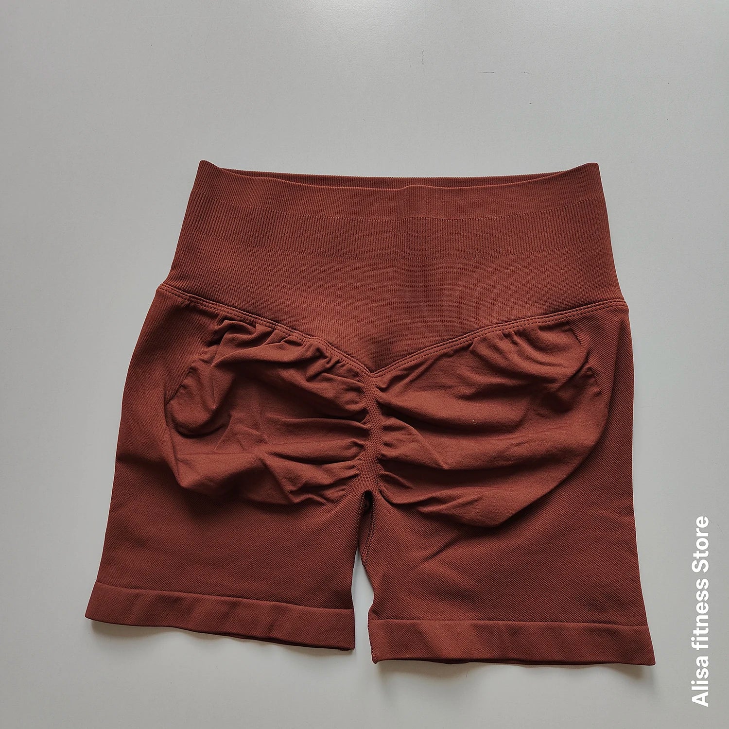 Summer High Waisted Yoga Shorts Tummy Control