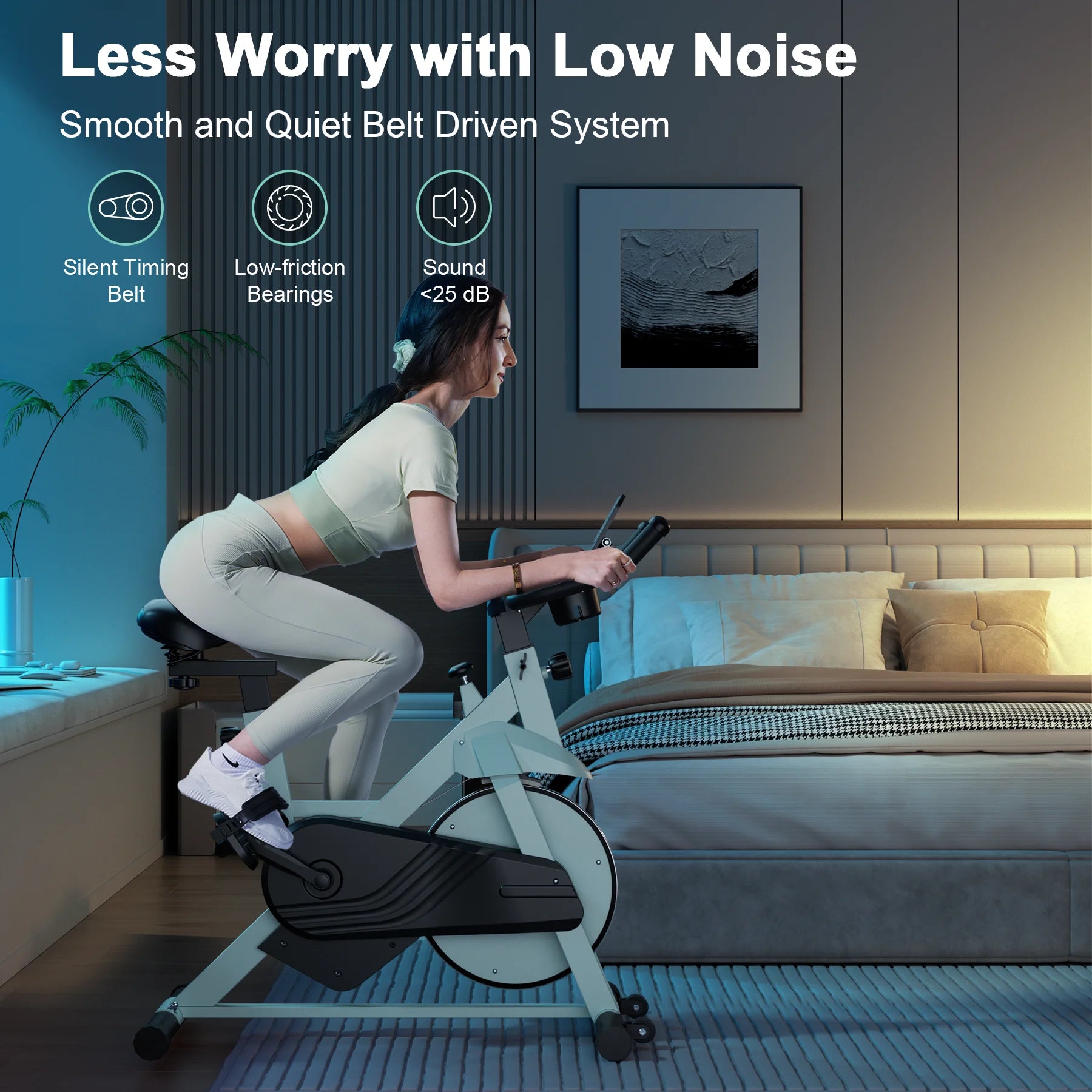 Superun Exercise Bike, 32-Level Magnetic Resistance