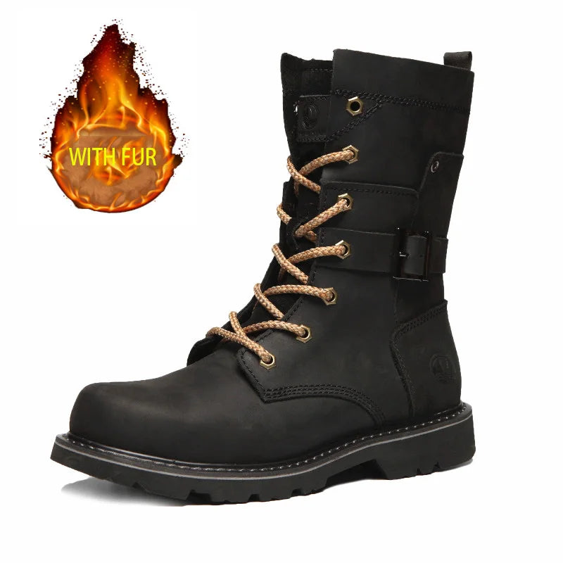 Leather Men's Hiking boots waterproof