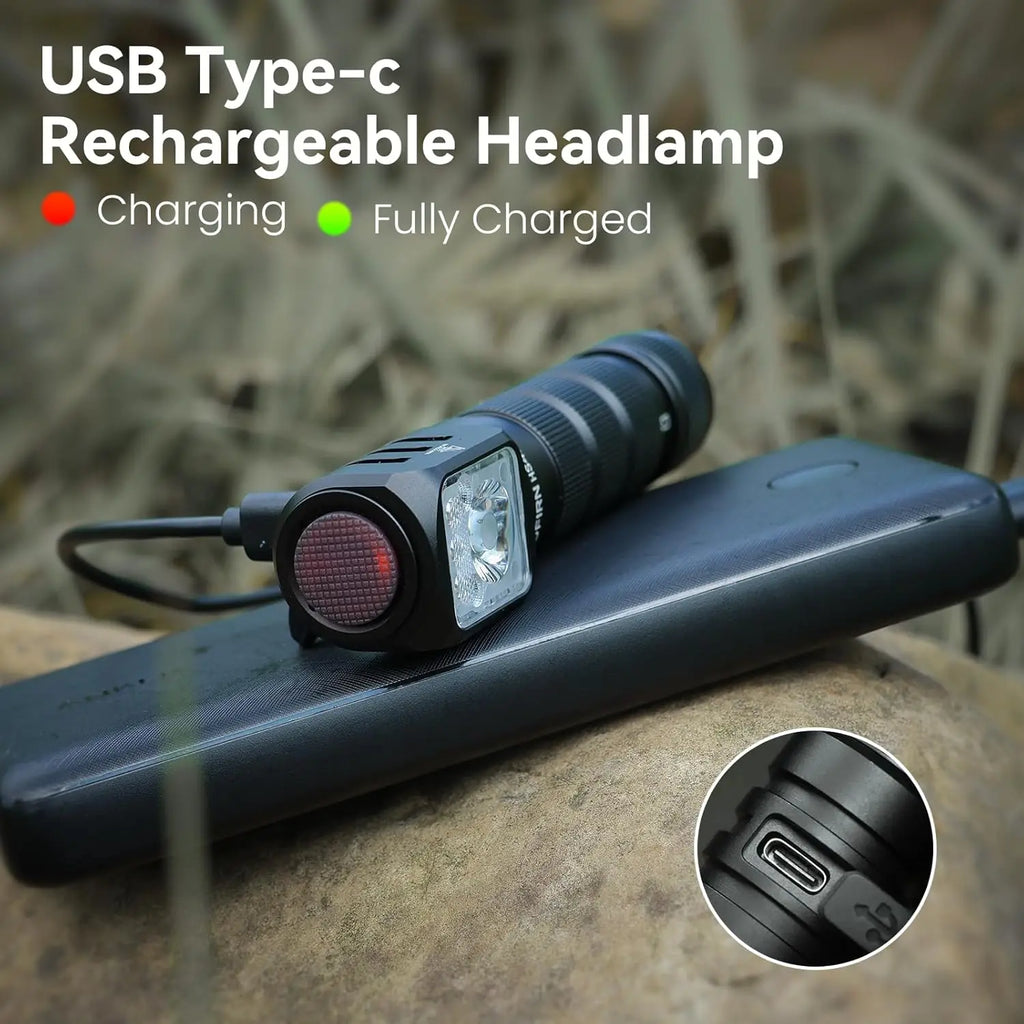 SOFIRN HS42 Headlamp 2100lm 18650 EDC USB C Rechargeable with Power Bank Flashlight
