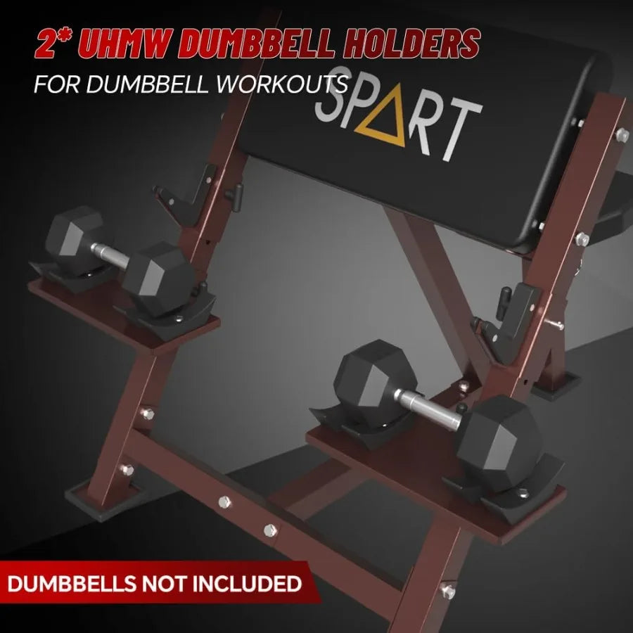 Preacher Curl Bench with EZ Curl Bar and 90LB Weight Plate Set