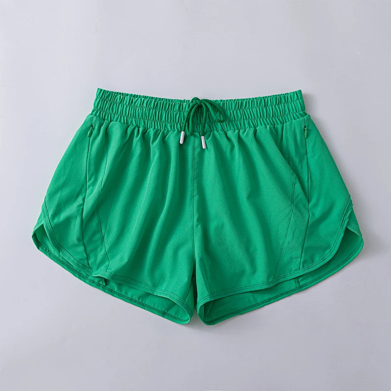 Women Running  Lightweight Athletic Shorts With Mesh Liner