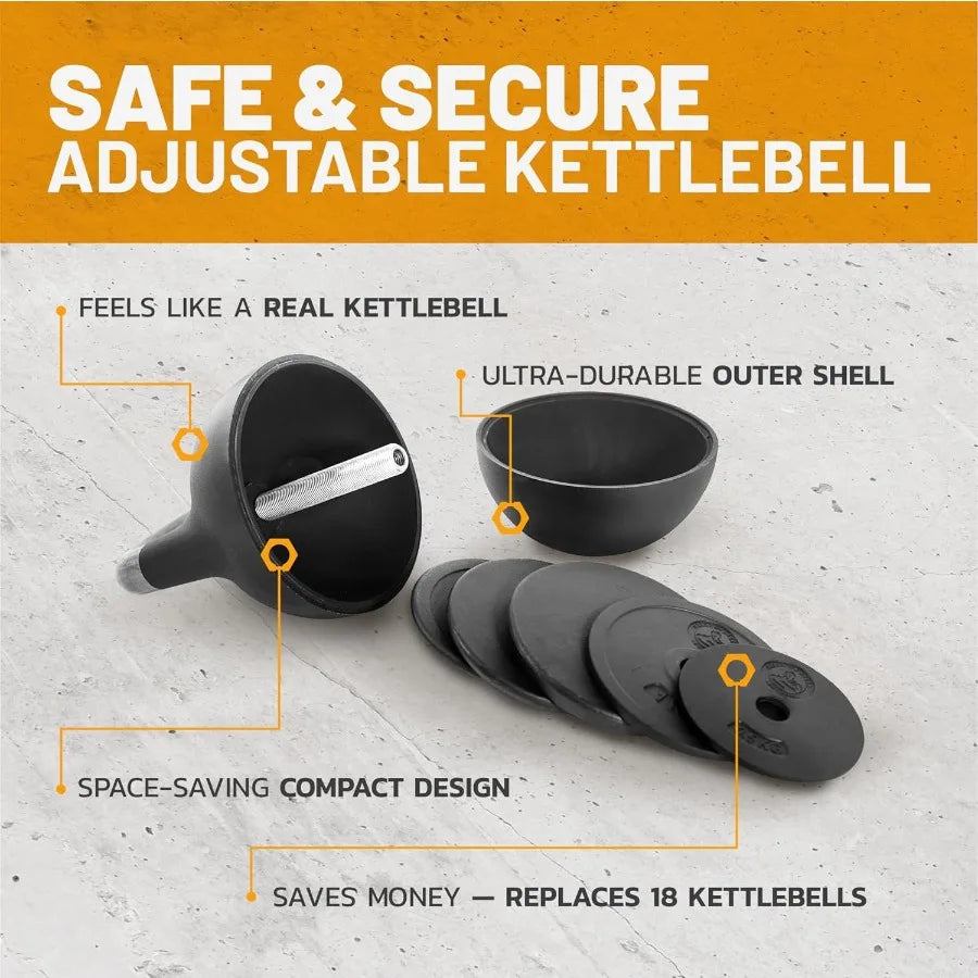 Adjustable Kettlebell Set [] Kettle Bell Weight Set