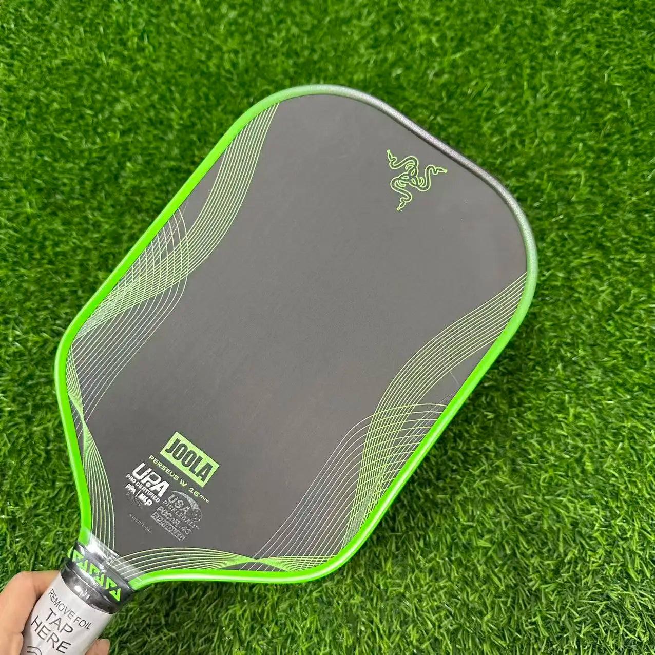 JOOLA Pickle Paddle Coarse Friction Carbon Fiber Professional Pickle Paddle PRO IV16MM