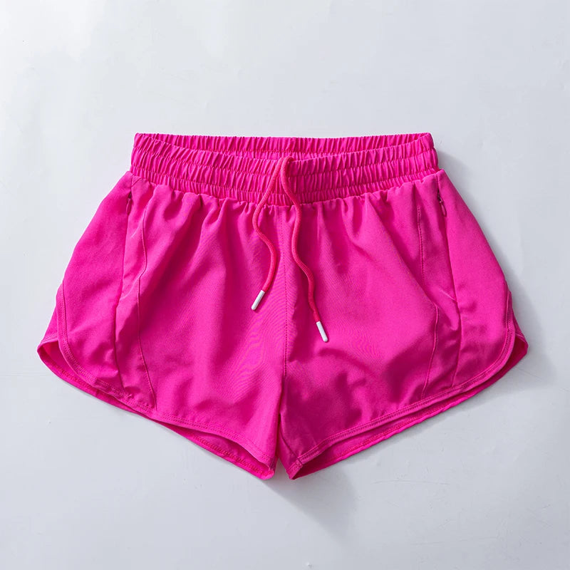 Women Running  Lightweight Athletic Shorts With Mesh Liner