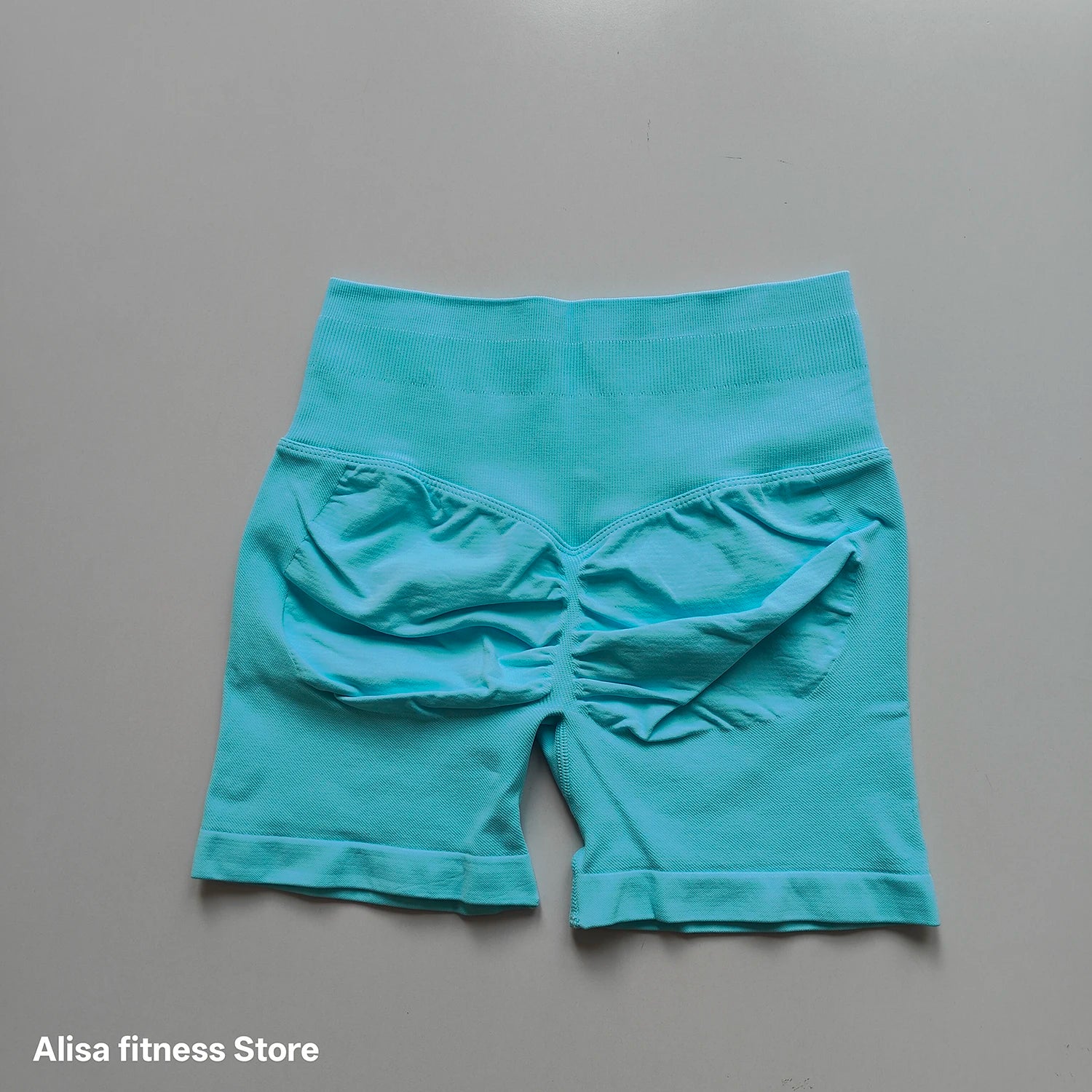 Summer High Waisted Yoga Shorts Tummy Control