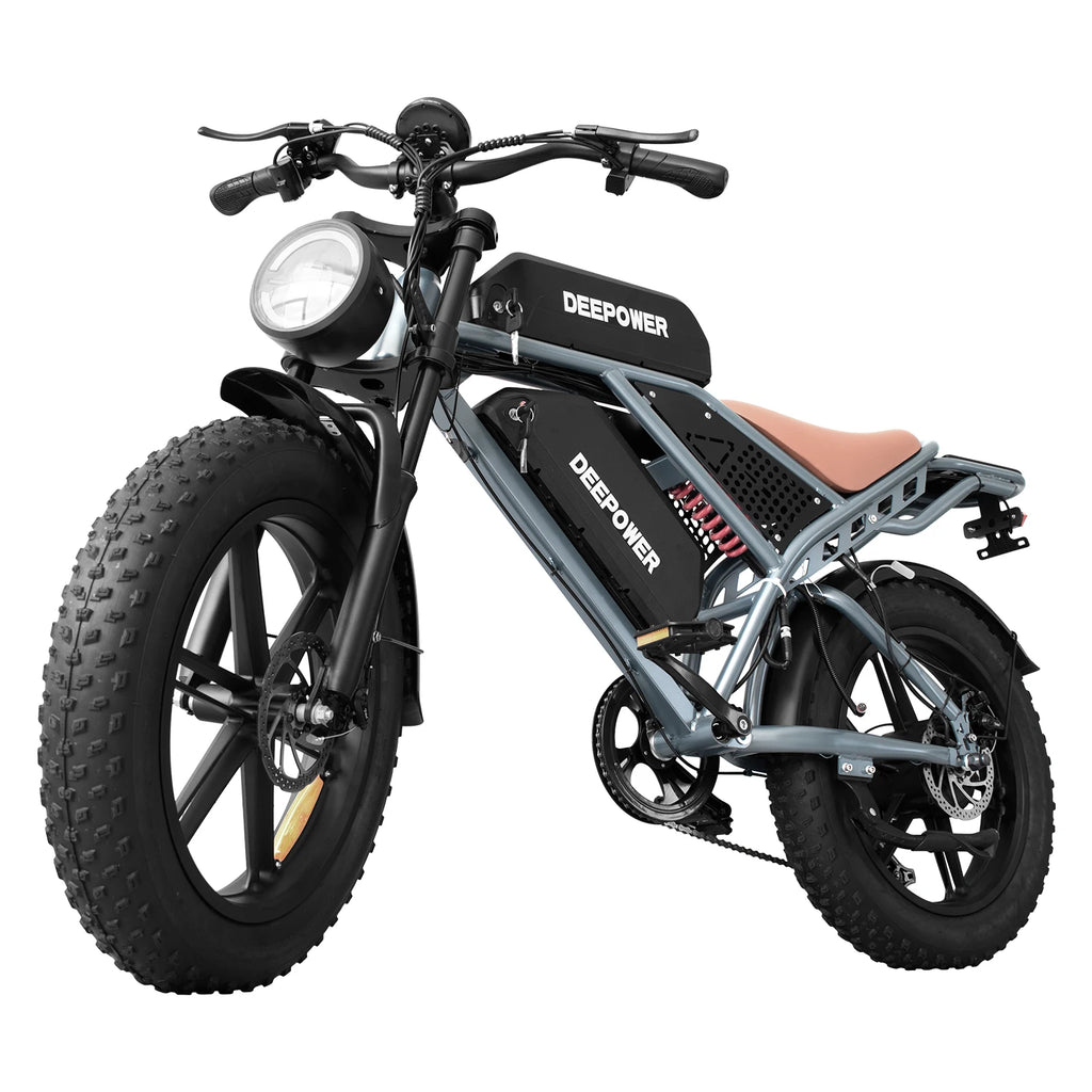 DEEPOWER QS7 Electric Bicycle 1500W Brushless Motor MTB Electric Bike 48V 60AH Lithium Battery Speed 50Km/h