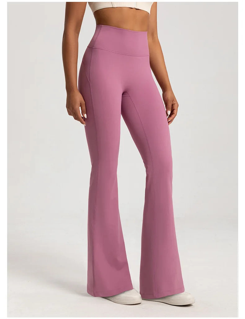 Elastic Bell Bottom Running Yoga Pants