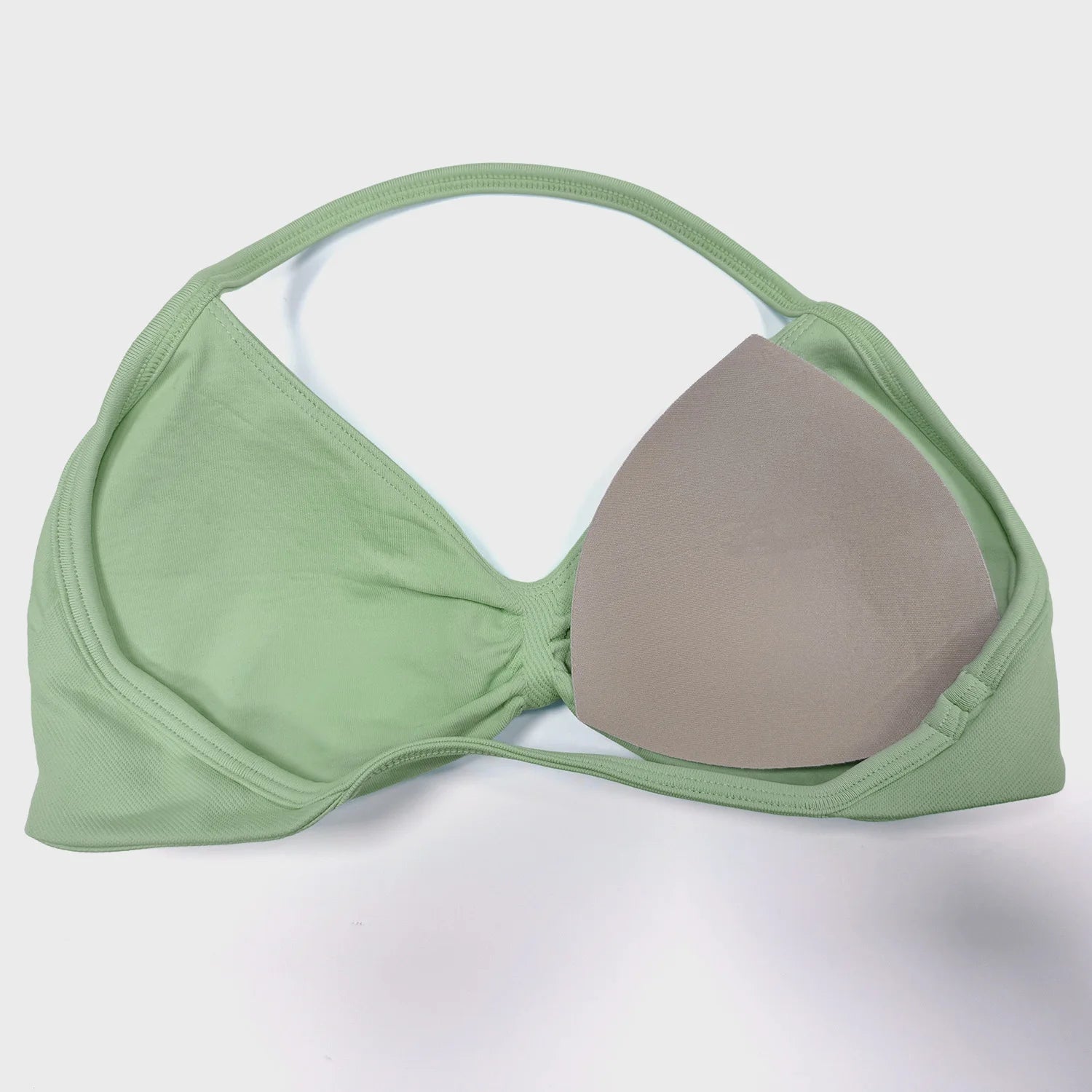 Seamless 2 Pieces Strappy Yoga Halter Bras Sets