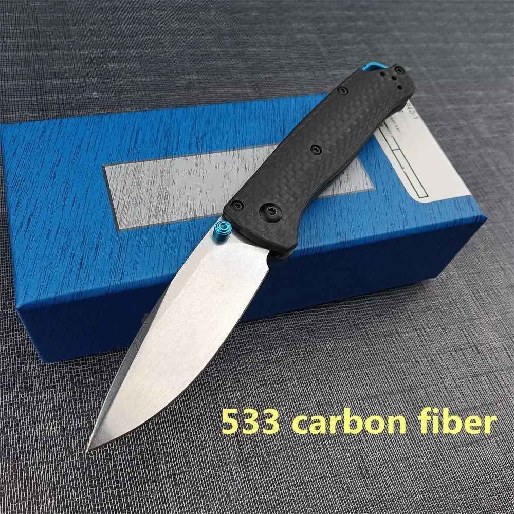 High Quality Folding Pocket Knife S35V Steel Blade Carbon Fiber Handle