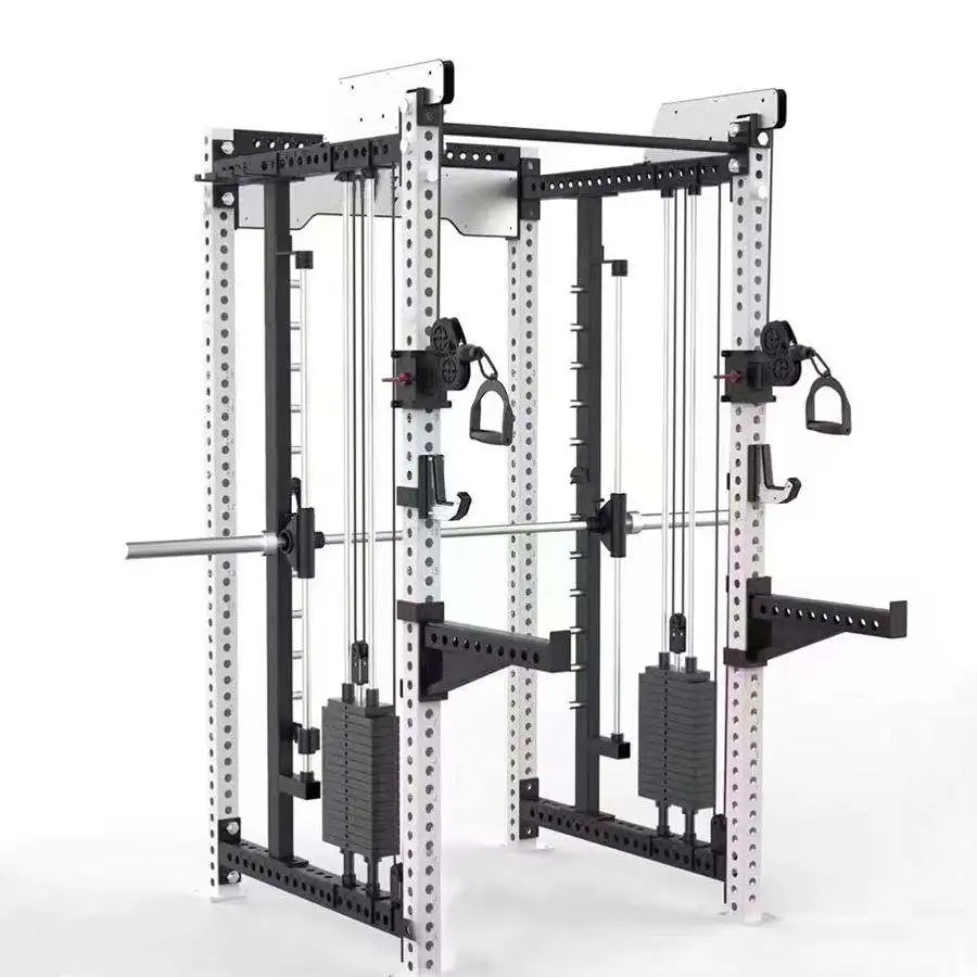 YTYIN Indoor Gym Equipment Multi-Functional Trainer Smith Machine Barbell Weight Lifting Power Rack