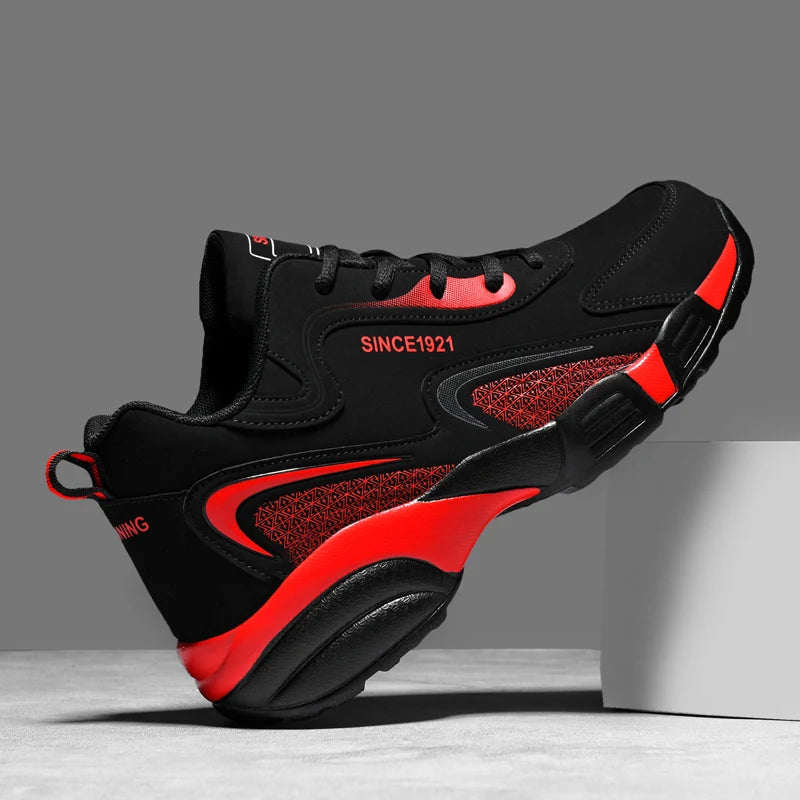 Thick Bottom Men's Sports Shoes Anti-Slippery Athletic Shoes