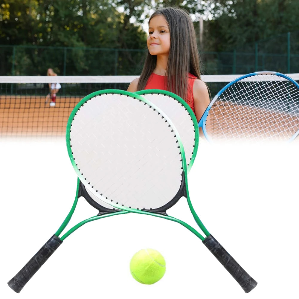 Kids Tennis Rackets with Tennis Trainer for Children Beginners