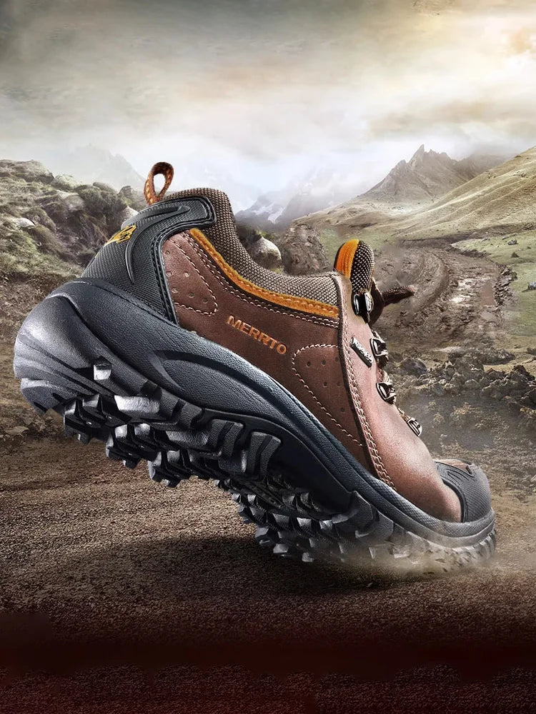 Cowhide Outdoor Men Hiking Shoes women Tactical boots
