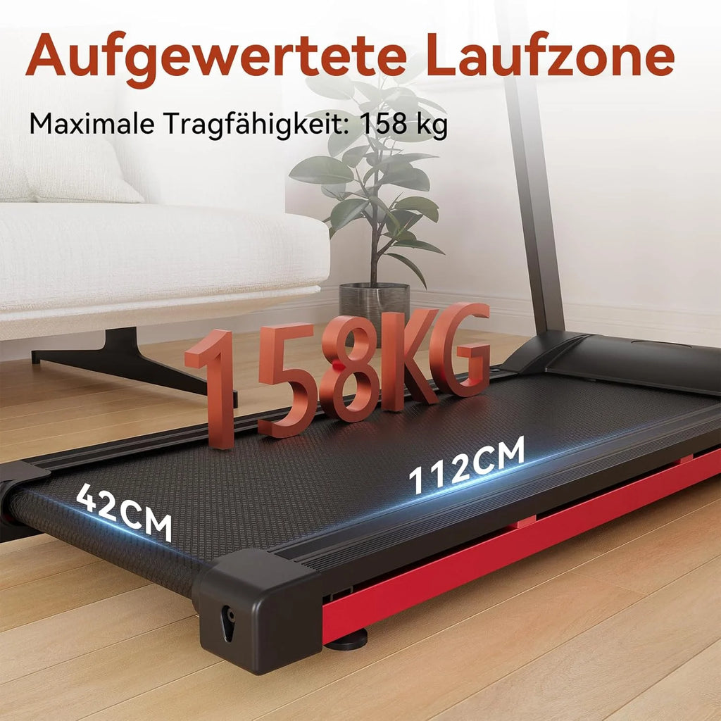 3.5HP Foldable Treadmill 350lbs Adjustable 6% Incline