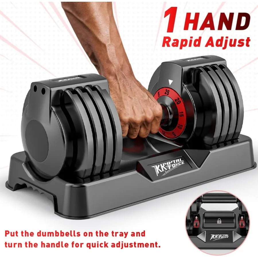 25/55lbs Adjustable Dumbbells