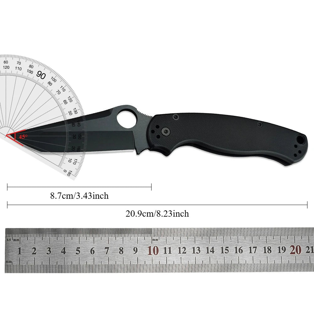 C81 Bearing Folding Knife - D2 Steel Blade, G10 Handle