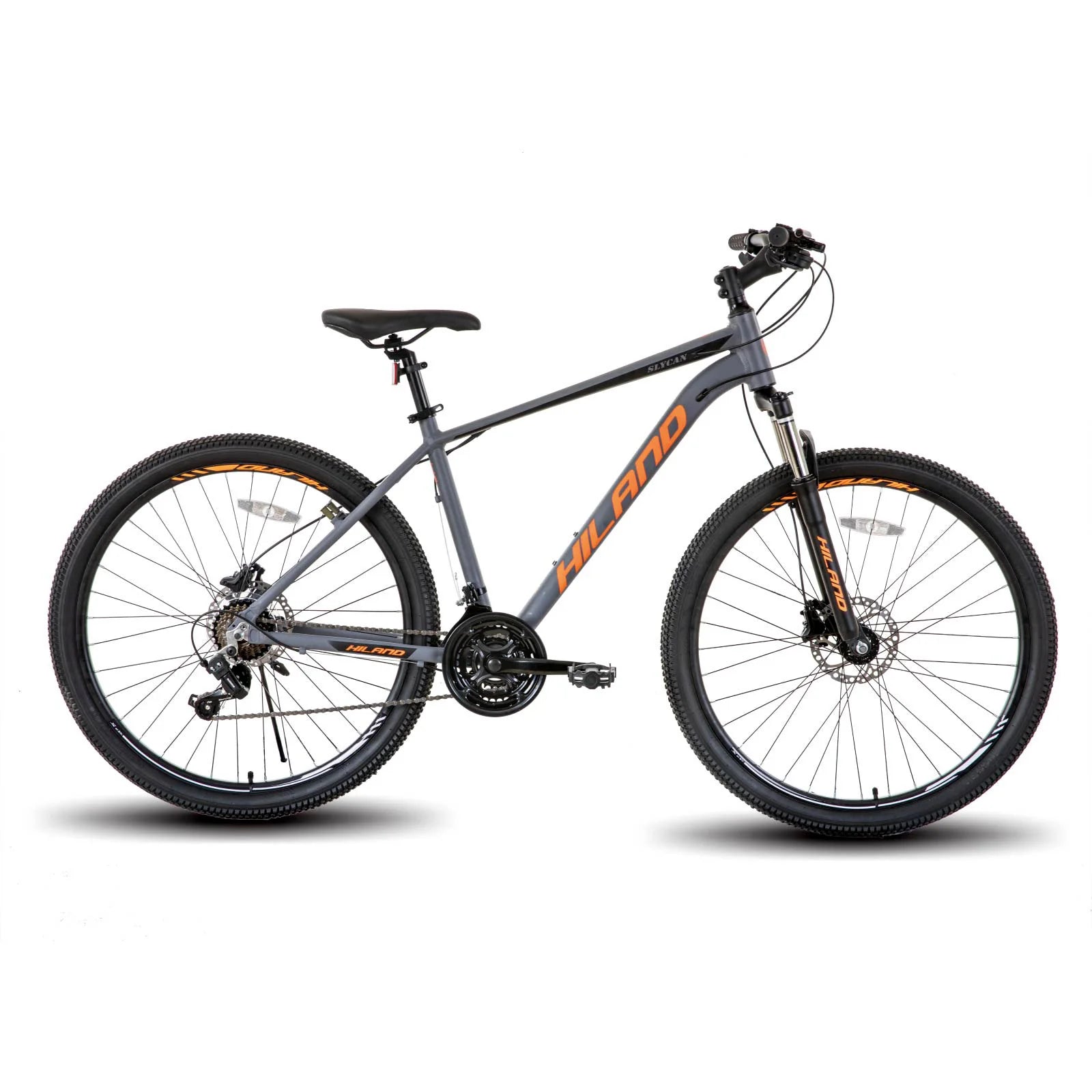 Hiland Aluminum Mountain Bike 21 Speeds, Hydraulic Disc-Brakes, Lock-Out Suspension Fork, 27.5 inch Whee