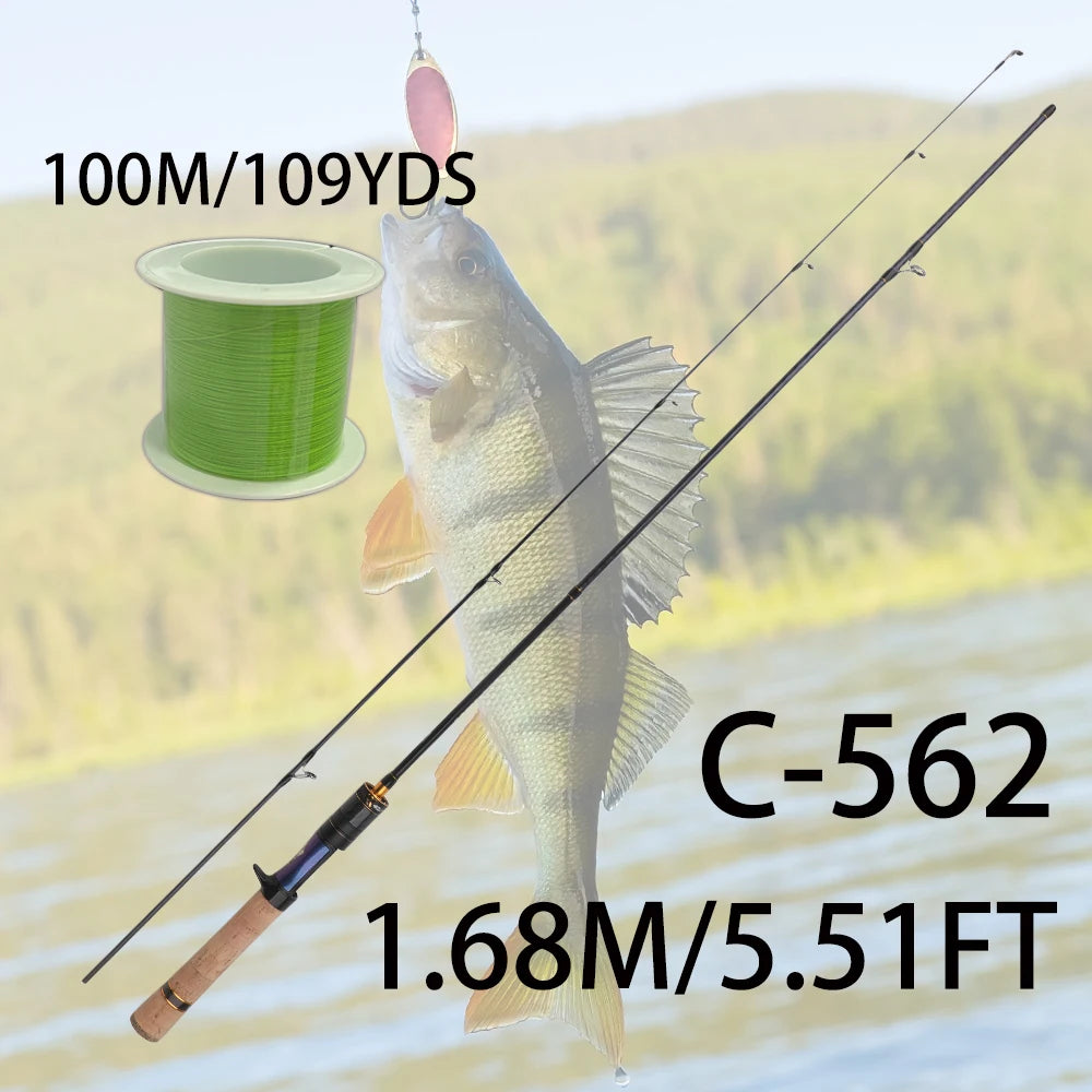 ROLLFISH Ultralight Trout Fishing Rod High Sensitive Tip