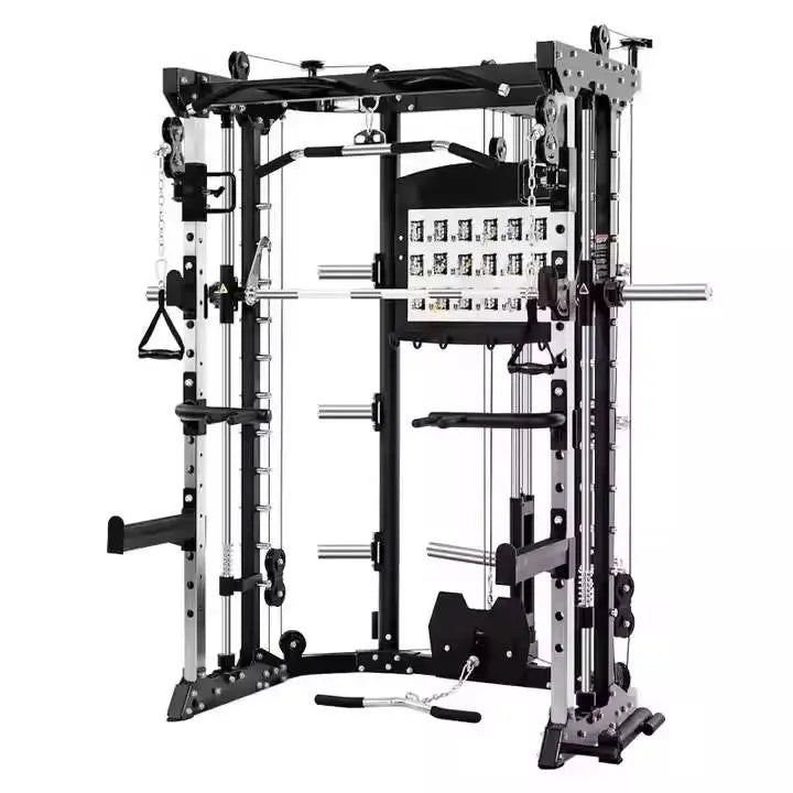YTYIN Indoor Gym Equipment Multi-Functional Trainer Smith Machine Barbell Weight Lifting Power Rack
