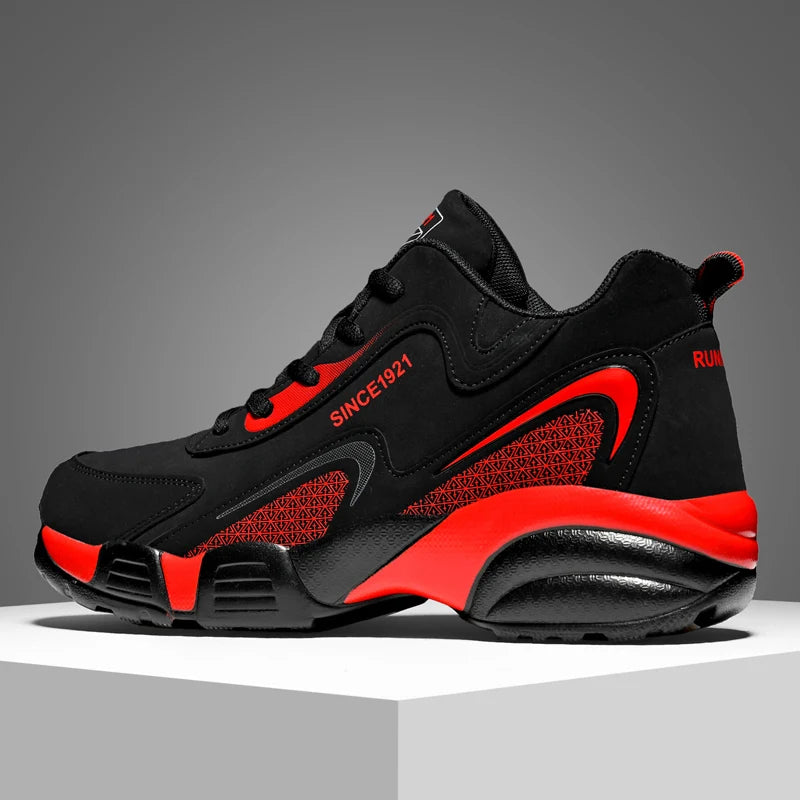 Thick Bottom Men's Sports Shoes Anti-Slippery Athletic Shoes