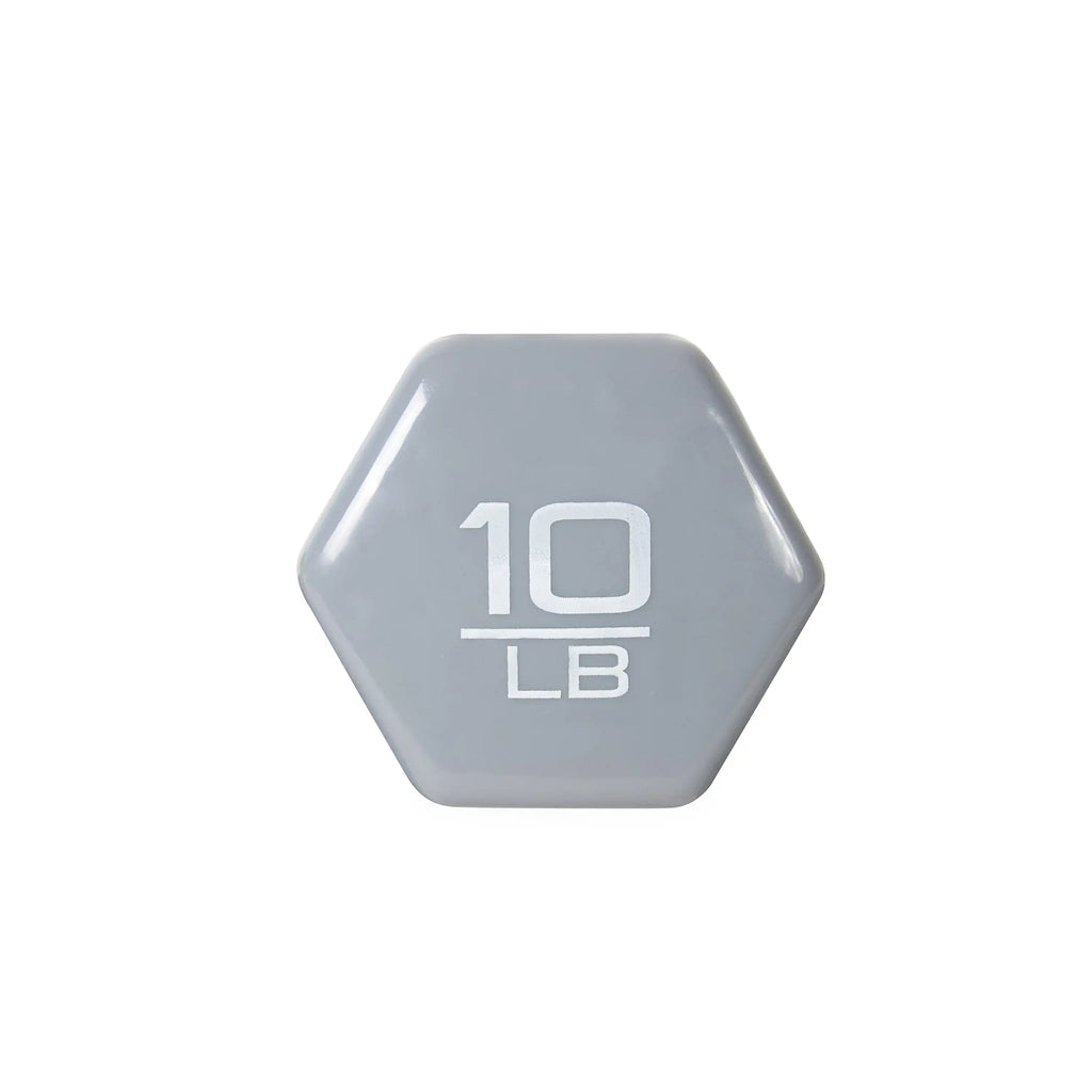 Barbell, 10lb Vinyl-Coated Dumbbell, Single