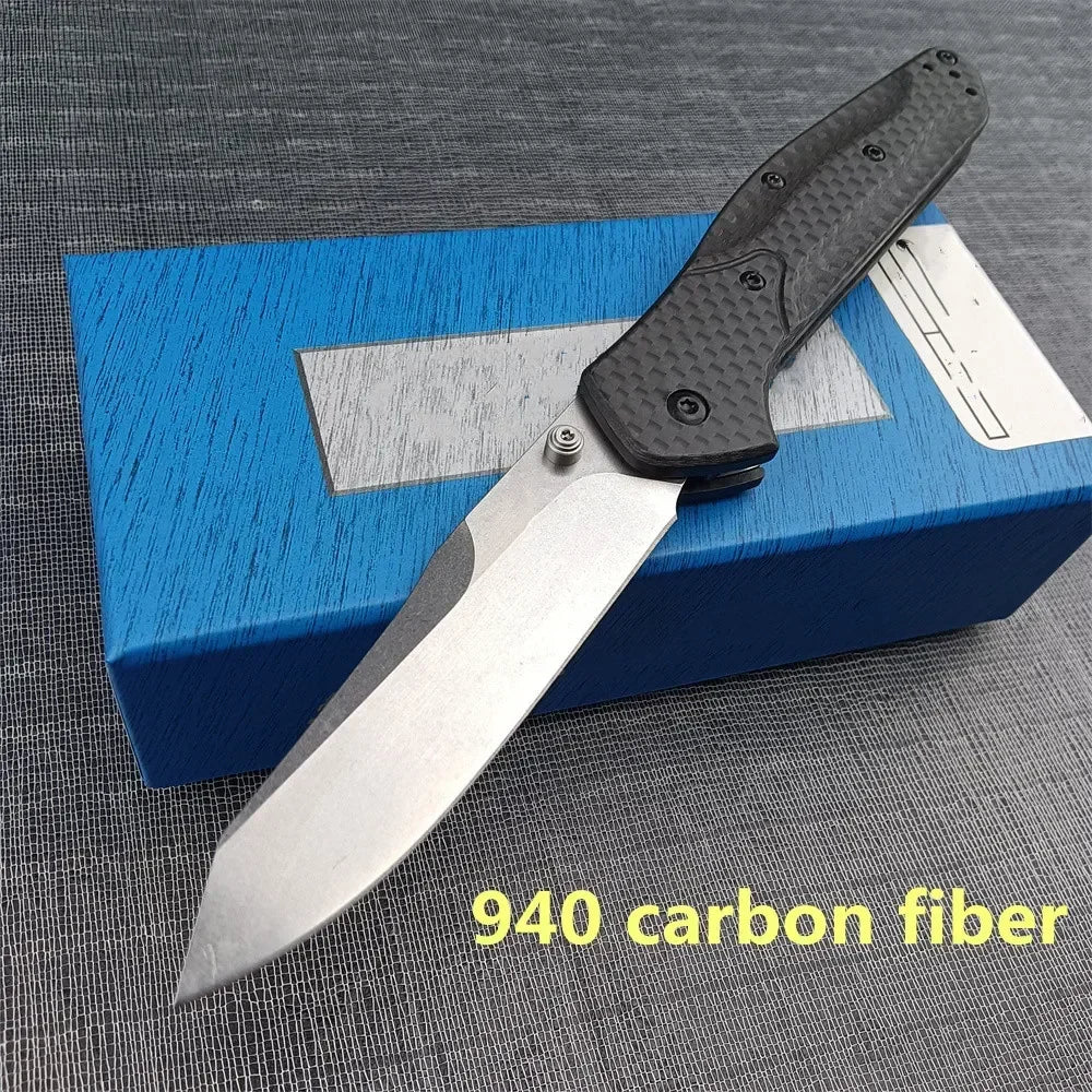 High Quality Folding Pocket Knife S35V Steel Blade Carbon Fiber Handle