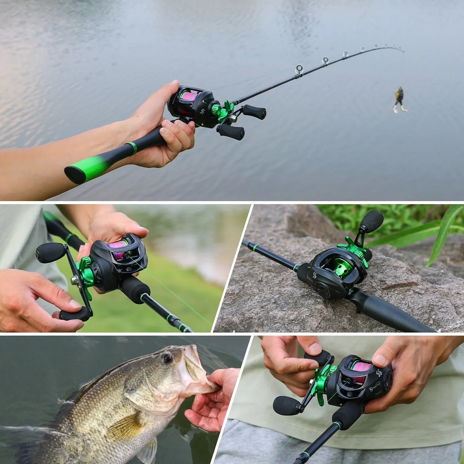 Sougayilang Fishing Rod Reel Combo