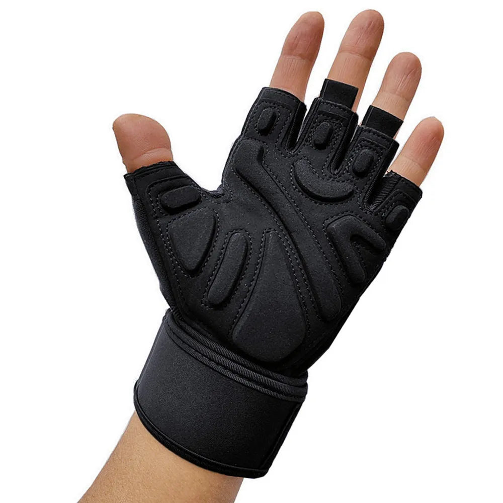 Bodybuilding Gym Gloves Weightlifting Dumbbell Kettlebell Pull Ups
