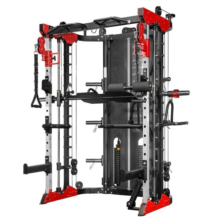 YTYIN Indoor Gym Equipment Multi-Functional Trainer Smith Machine Barbell Weight Lifting Power Rack