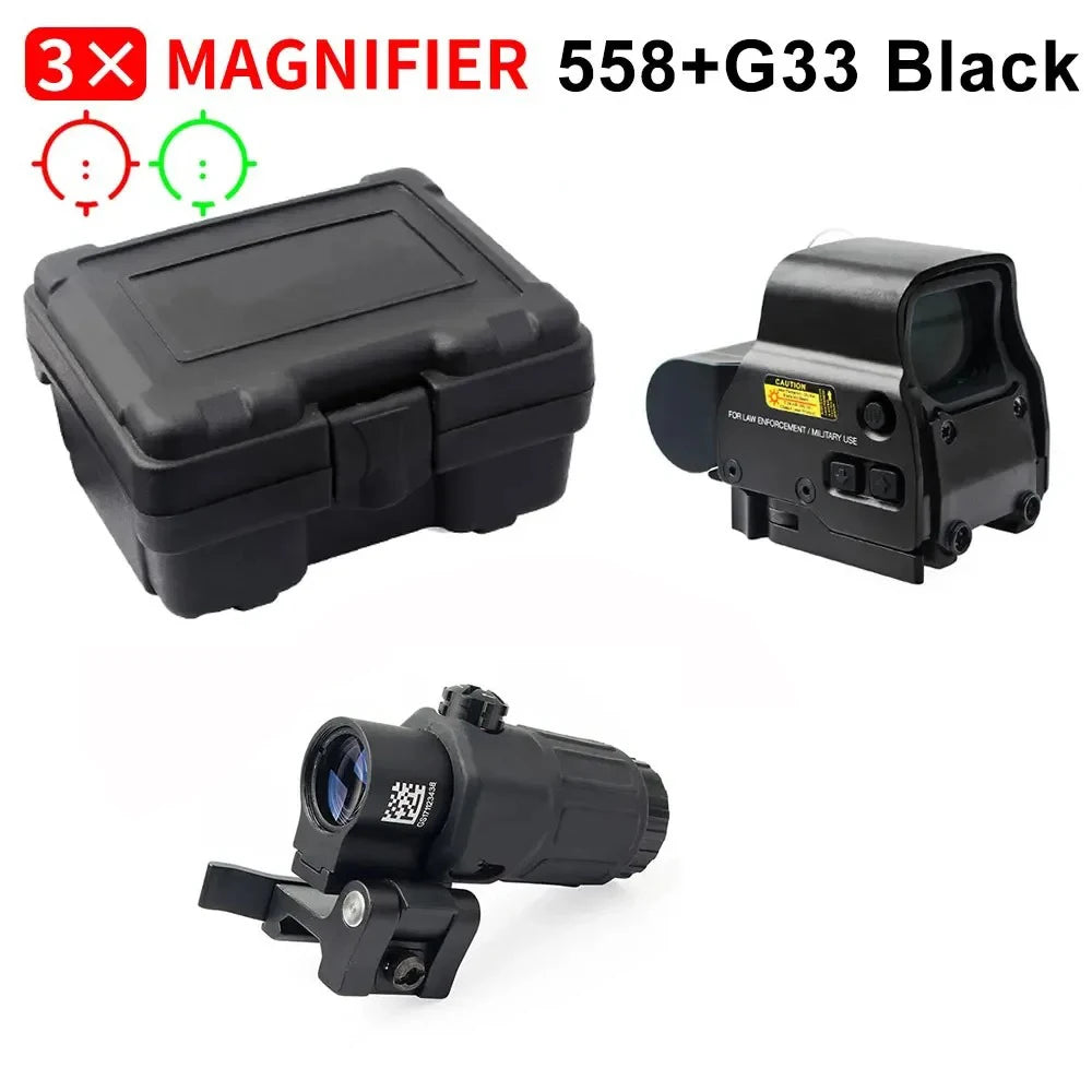 558+G43 Holographic Collimator Sight 558+G33/G45 Red Dot Optic Sight Tactical