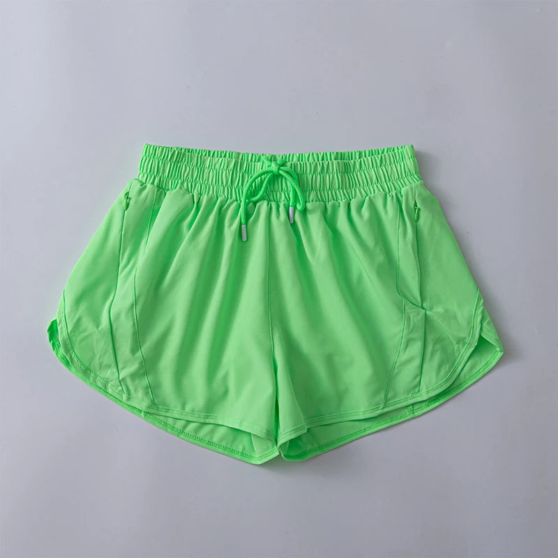 Women Running  Lightweight Athletic Shorts With Mesh Liner