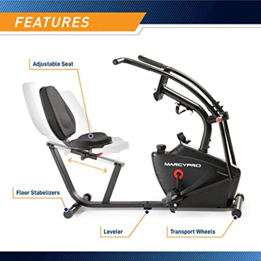 Dual Action Cross Training Recumbent Exercise Bike