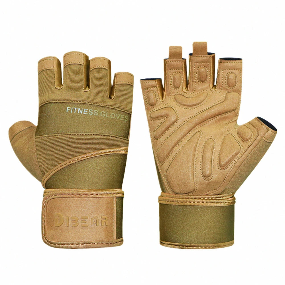 Bodybuilding Gym Gloves Weightlifting Dumbbell Kettlebell Pull Ups