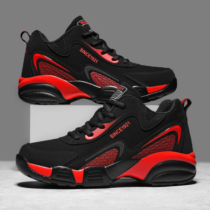 Thick Bottom Men's Sports Shoes Anti-Slippery Athletic Shoes