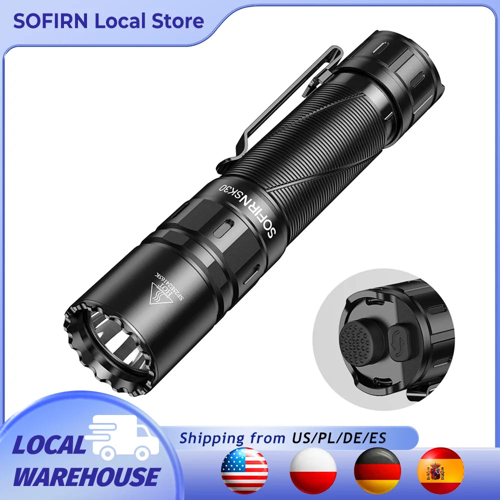 SOFIRN SK30 3000 High Lumen 6000K Tactical Flashlight