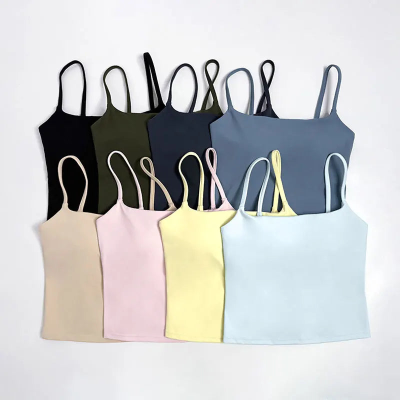 Women Gym Tank Top Naked-feel Workout Camisole